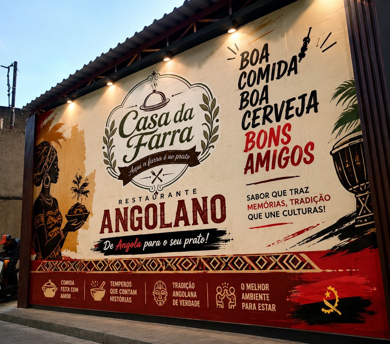 Banner instalado em ponto de venda
